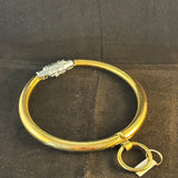 COLLAR MEDIUM 16INCH BUILT IN COMBO LOCK GOLD