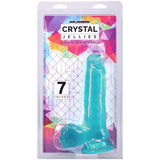 7" Realistic Cock with Balls (Teal)