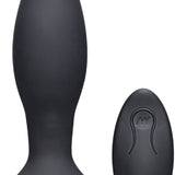 Vibe - Experienced - Rechargeable Silicone Anal Plug With Remote (Black)