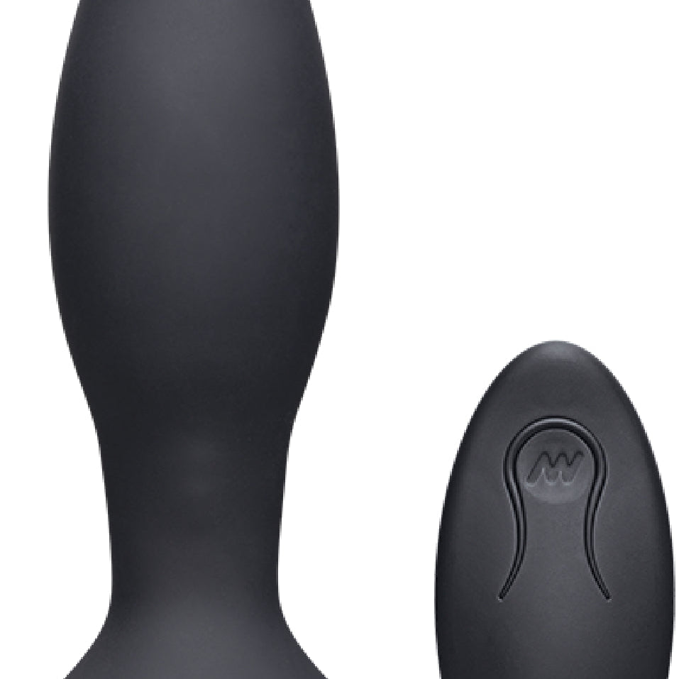 Vibe - Experienced - Rechargeable Silicone Anal Plug With Remote (Black)