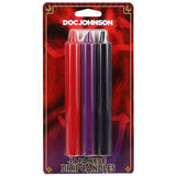 Japanese Drip Candles - 3 Pack (Red, Purple, Black)