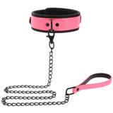 Glow Collar and Chain Leash (Pink)