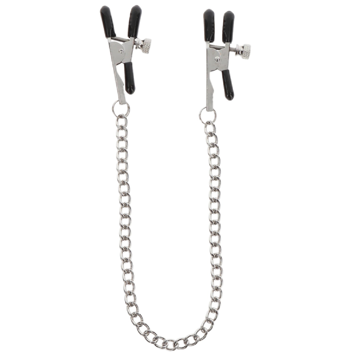 Adjustable Clamps With Chain (Silver)
