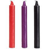 Japanese Drip Candles - 3 Pack (Red, Purple, Black)