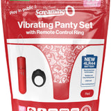 Vibrating Panty Set W/ Remote Ring 4t High Pitch Treble (Black)