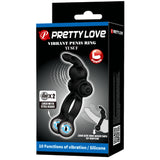 Yusuf - Vibrating Cockring with Steele Balls (Black)