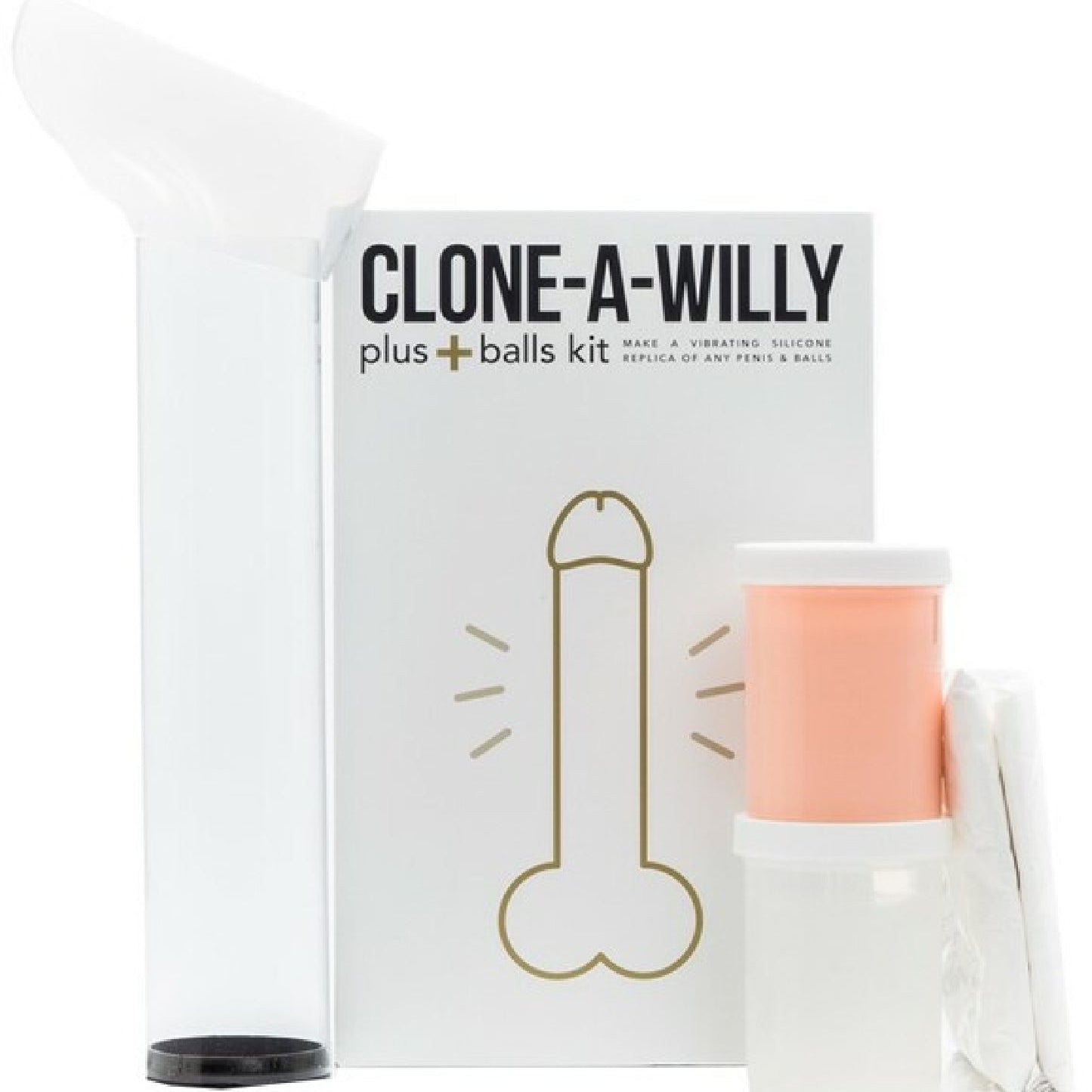 Clone-A-Willy Plus With Balls (Light Tone)