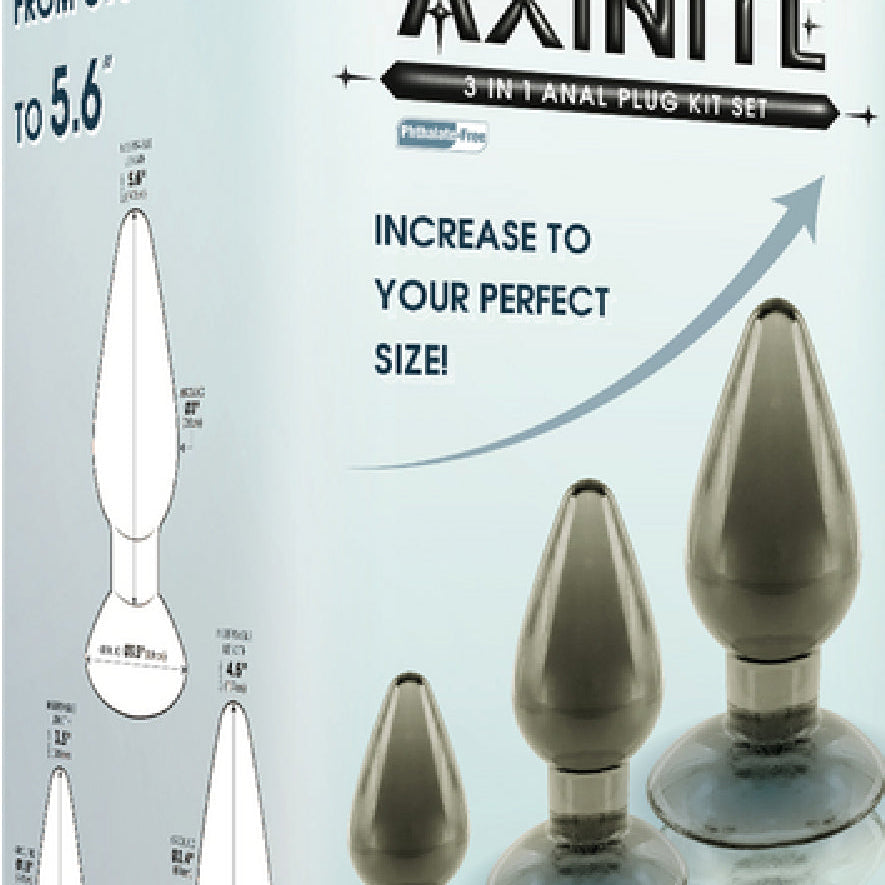 3 In 1 Anal Plug Kit Set (Smoke)