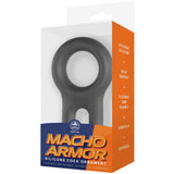 Silicone Cock and Ball Ring - (Black)