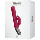 Thrusting Rabbit Rechargeable Silicone Vibrator (White)