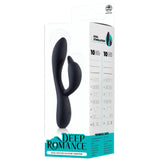 Dual Motor Silicone Vibrator (Black)