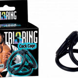 Tri Ring 3 Cock Cage (Black)