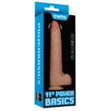11'' Vibrating Power Basics Cock (Flesh)