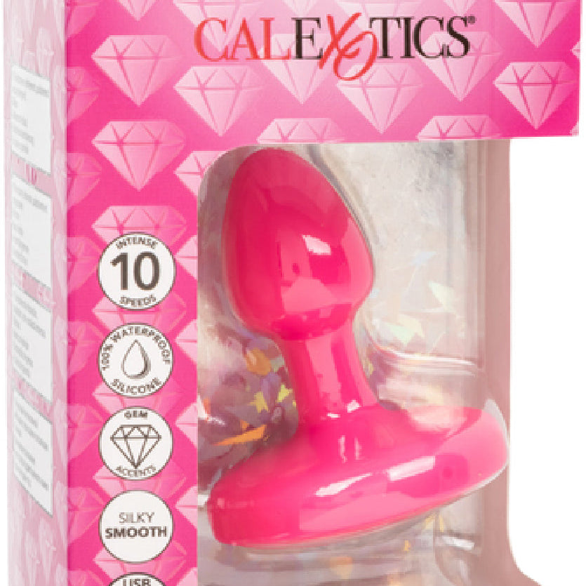 Cheeky Gems Small Rechargeable Vibrating Probe (Pink)