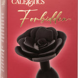 Large Rose Anal Plug (Black)