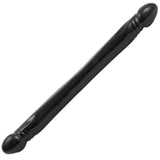 The Classic Double Header Dong - 18" - Smooth (Black)