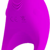Rechargeable Rabbit Vibrator Cockring (Black)