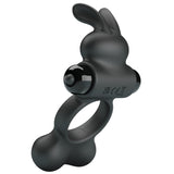 Yusuf - Vibrating Cockring with Steele Balls (Black)
