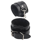 Obey Me Leather Hand Cuffs (Black)