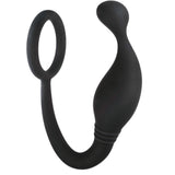 Prostate Plug with Love Ring - 4.5" (Black)