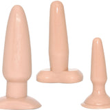 Vanilla Dip Butt Plugs (Flesh)