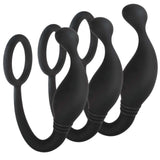 Prostate Plug with Love Ring (3 PCS Set)