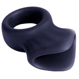 Silicone Cock and Ball Ring - (Black)