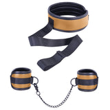 Collar With Handcuffs (Brown)