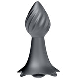 10 Rhythms Vibrating Anal Plug (Grey)