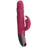 Rotating Rabbit Rechargeable Silicone Vibrator (White)