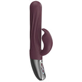 Thrusting Rabbit Rechargeable Silicone Vibrator (White)