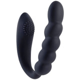 Bendable Dual Motors Silicone Stimulator (Black)