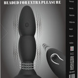 Beaded For Extra Pleasure Remote Butt Plug
