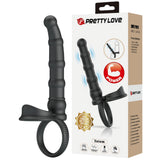 Tatum - Cockring with Anal Probe (Black)