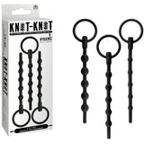 Silicone Urethal Sounding Kit - Ribbed (Black)