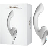 Thumping Rechargeable Silicone Vibrator (White)