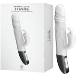 Rotating Rabbit Rechargeable Silicone Vibrator (White)