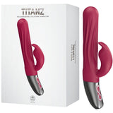 Thrusting Rabbit Rechargeable Silicone Vibrator (White)