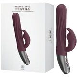 Thrusting Rabbit Rechargeable Silicone Vibrator (White)