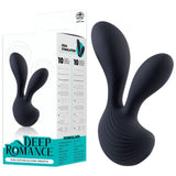 Dual Motors Silicone Vibrator (Black)