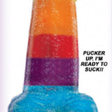 Sweet and Sour Jumbow Rainbow Gummy Cock Pop
