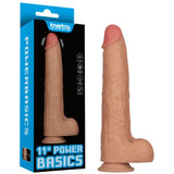 11'' Vibrating Power Basics Cock (Flesh)