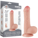 7'' Sliding Skin Dual Layer Dong (Flesh)