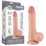 8'' Sliding Skin Dual Layer Dong (Flesh)