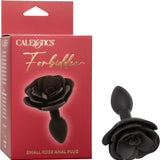 Small Rose Anal Plug (Black)