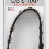 Leather C/B Strap 8-Snap Fastener