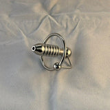 STAINLESS STEEL KNOB RING AND PISS PLUG