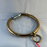 COLLAR SMALL 14INCH BUILT IN COMBO LOCK GOLD