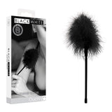 OUCH! Black and White Feather Tickler