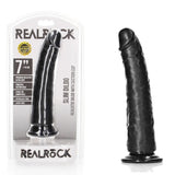 REALROCK Realistic Slim Dildo with Suction Cup - 18cm